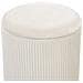 Set Di 2 Pouf Portaoggetti Bianco Miramar - Foto miniatura 8