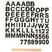 Sticker Da Strofinare, Foglio 12,2x15,3 Cm, Lettere E Numeri, 1conf. - Foto miniatura 2
