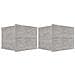 Comodini 2 pz Grigio Cemento 40x30x30 cm in Legno Multistrato - Foto miniatura 2
