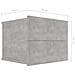 Comodini 2 pz Grigio Cemento 40x30x30 cm in Legno Multistrato - Foto miniatura 9