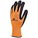 Guanto Da Lavoro In Maglia Poliestere- Spalmatura Lattice Schiuma Arancio Taglia 7 - Vv733or07 - Foto miniatura 1