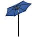 Ombrellone Con Led Azzurro 200x211 Cm In Alluminio - Foto miniatura 5