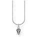 Ke2073-051-14-l45v - Collana Da Donna Con Teschio, In Argento Sterling 925, Lunghezza 38-45 Cm - Foto miniatura 1
