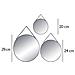 Specchi Decorativi Di Forma Rotonda, Set Di Tre Specchi Appesi In Diverse Misure - Créateur D'intérieur - Foto miniatura 2