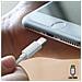 Auricolari Cablati Lightning Telecomando Microfono Connessione Bluetooth Bianco - Foto miniatura 2