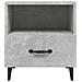 Comodini 2 Pz Grigio Cemento In Legno Multistrato - Foto miniatura 3