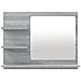 Specchio Da Bagno Grigio Sonoma 60x10,5x45 Cm Legno Multistrato - Foto miniatura 3