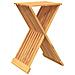 Sgabello Pieghevole 40x32,5x70 Cm In Legno Massello Di Teak - Foto miniatura 2
