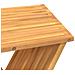 Sgabello Pieghevole 40x32,5x70 Cm In Legno Massello Di Teak - Foto miniatura 10
