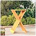Sgabello Pieghevole 40x32,5x70 Cm In Legno Massello Di Teak - Foto miniatura 1