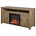 Farmington Credenza Con Camino Elettrico In Agglomerato Di Rovere - Foto miniatura 1