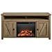 Farmington Credenza Con Camino Elettrico In Agglomerato Di Rovere - Foto miniatura 2