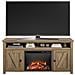 Farmington Credenza Con Camino Elettrico In Agglomerato Di Rovere - Foto miniatura 3