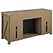 Farmington Credenza Con Camino Elettrico In Agglomerato Di Rovere - Foto miniatura 4