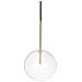 Lampada A Sospensione Ottone D 200 X H Min 640 - Max 2390 Mm - Foto miniatura 1