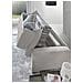 Divano Letto Alicia, Divano A 3 Posti, 100% Made In Italy, Sofà Soggiorno Con Apertura Girevole, In Tessuto Imbottito, Con Braccioli Slim, Cm 200x95h90, Grigio - Foto miniatura 4