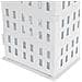 Lanterna In Metallo Bianco 40 Cm Dolok - Foto miniatura 4
