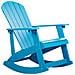 Sedia A Dondolo Blu Adirondack - Foto miniatura 7
