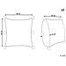 Set Di 2 Cuscini Ocotea Cotone 45 X 45 Cm Grigio Tinta Unita - Foto miniatura 5