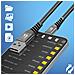 Cavo Da Usb A Usb-c 3a Carica Sincronizzazione Nylon 1 Metro E 20, Nero - Foto miniatura 4