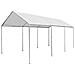 Gazebo Da Esterno 3x6 Mt Per Auto Box Parcheggio Con Struttura Tubolare In Acciaio - Foto miniatura 1