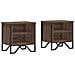 Comodini Rovere Marrone 2pz 40x30x40 Cm In Truciolato - Foto miniatura 2