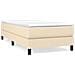 Giroletto A Molle Con Materasso Crema 90x200 Cm Intessuto - Foto miniatura 1
