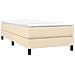 Giroletto A Molle Con Materasso Crema 90x200 Cm Intessuto - Foto miniatura 2