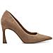 Camel Leather Elegant Closed Pumps High Scarpe Con Tacco Pelle Scarpe Donna Marrone Eu 36, 1-22438-42 317 - Foto miniatura 2