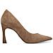 Camel Leather Elegant Closed Pumps High Scarpe Con Tacco Pelle Scarpe Donna Marrone Eu 36, 1-22438-42 317 - Foto miniatura 3