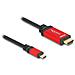 Cavo USB Type-C per HDMI (DP Alt Mode) 8K 60 Hz con funzione HDR 3 m rosso - Foto miniatura 1