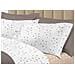Completo Lenzuola Letto 100% Cotone Made Italy 3027 Disegno Goccia Matrimoniale Beige - Foto miniatura 3
