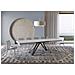 Tavolo allungabile 90x180/440 cm Terium bianco frassino gambe antracite - Foto miniatura 3