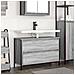 Mobile Lavabo da Bagno con Cassetti Grigio Sonoma 90x34,5x60 cm - Foto miniatura 1