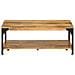 Tavolino 2 Livelli 100x55x38 Cm Legno Massello Mango E Acciaio - Foto miniatura 2