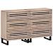 Credenze 2 Pz 60x34x75 Cm In Legno Massello Di Mango - Foto miniatura 1