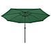 Ombrellone Da Giardino Con Luci Led 400 Cm Verde - Foto miniatura 3