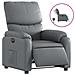 Poltrona Reclinabile Elettrica Grigia In Similpelle - Foto miniatura 1