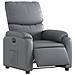 Poltrona Reclinabile Elettrica Grigia In Similpelle - Foto miniatura 2