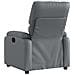 Poltrona Reclinabile Elettrica Grigia In Similpelle - Foto miniatura 4
