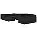 Set Divani Da Giardino 10 Pz Con Cuscini In Polyrattan Nero - Foto miniatura 2