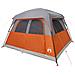 Tenda Familiare a Cabina 6 Persone Arancione Impermeabile - Foto miniatura 3