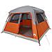 Tenda Familiare a Cabina 6 Persone Arancione Impermeabile - Foto miniatura 4
