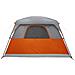 Tenda Familiare a Cabina 6 Persone Arancione Impermeabile - Foto miniatura 7