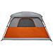 Tenda Familiare a Cabina 6 Persone Arancione Impermeabile - Foto miniatura 8