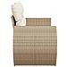 Divano da Giardino con Cuscini a 2 Posti Beige in Polyrattan - Foto miniatura 5