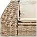 Divano da Giardino con Cuscini a 2 Posti Beige in Polyrattan - Foto miniatura 7