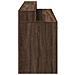 Scrivania con Luci LED Marrone Rovere 160x55x91 cm Multistrato - Foto miniatura 7