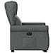 Poltrona Alzapersona Reclinabile Elettrica Grigio Scuro Tessuto - Foto miniatura 5
