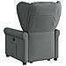 Poltrona Alzapersona Reclinabile Elettrica Grigio Scuro Tessuto - Foto miniatura 6